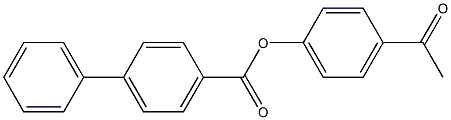 4-acetylphenyl [1,1'-biphenyl]-4-carboxylate Struktur