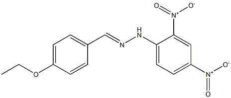 4-ethoxybenzaldehyde N-(2,4-dinitrophenyl)hydrazone Struktur