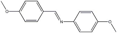 N-(4-methoxyphenyl)-N-[(E)-(4-methoxyphenyl)methylidene]amine Struktur