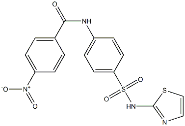 4-nitro-N-{4-[(1,3-thiazol-2-ylamino)sulfonyl]phenyl}benzamide Struktur