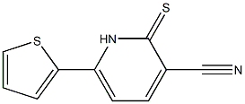 6-(2-thienyl)-2-thioxo-1,2-dihydro-3-pyridinecarbonitrile Struktur