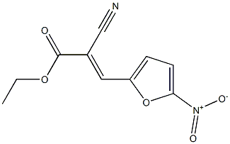 ethyl (E)-2-cyano-3-(5-nitro-2-furyl)-2-propenoate Struktur