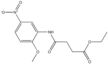 ethyl 4-(2-methoxy-5-nitroanilino)-4-oxobutanoate Struktur