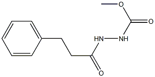 methyl 2-(3-phenylpropanoyl)-1-hydrazinecarboxylate Struktur