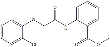 methyl 2-{[2-(2-chlorophenoxy)acetyl]amino}benzoate Struktur