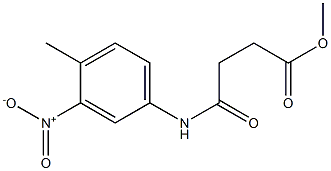 methyl 4-(4-methyl-3-nitroanilino)-4-oxobutanoate Struktur