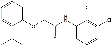 N-(2,3-dichlorophenyl)-2-(2-isopropylphenoxy)acetamide Struktur