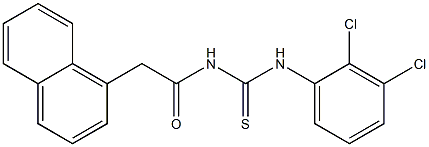 N-(2,3-dichlorophenyl)-N'-[2-(1-naphthyl)acetyl]thiourea Struktur