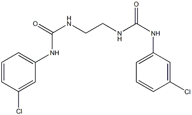 N'-(2-{[(3-chloroanilino)carbonyl]amino}ethyl)-N-(3-chlorophenyl)urea Struktur