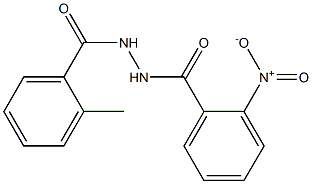 N'-(2-methylbenzoyl)-2-nitrobenzohydrazide Struktur