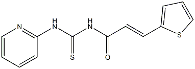 N-(2-pyridinyl)-N'-[(E)-3-(2-thienyl)-2-propenoyl]thiourea Struktur