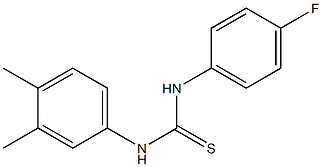 N-(3,4-dimethylphenyl)-N'-(4-fluorophenyl)thiourea Struktur