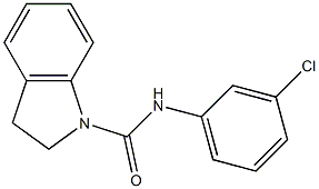 N-(3-chlorophenyl)-1-indolinecarboxamide Struktur