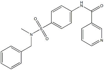 N-(4-{[benzyl(methyl)amino]sulfonyl}phenyl)nicotinamide Struktur