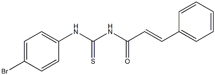 N-(4-bromophenyl)-N'-[(E)-3-phenyl-2-propenoyl]thiourea Struktur