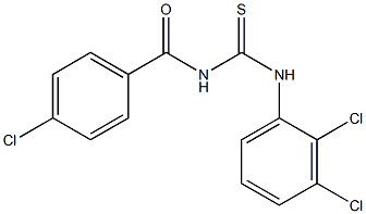 N-(4-chlorobenzoyl)-N'-(2,3-dichlorophenyl)thiourea Struktur