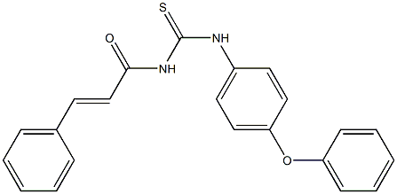 N-(4-phenoxyphenyl)-N'-[(E)-3-phenyl-2-propenoyl]thiourea Struktur