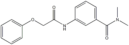 N,N-dimethyl-3-[(2-phenoxyacetyl)amino]benzamide Struktur