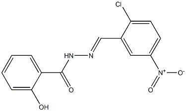 N'-[(E)-(2-chloro-5-nitrophenyl)methylidene]-2-hydroxybenzohydrazide Struktur