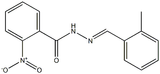 N'-[(E)-(2-methylphenyl)methylidene]-2-nitrobenzohydrazide Struktur