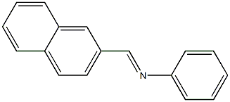 N-[(E)-2-naphthylmethylidene]-N-phenylamine Struktur