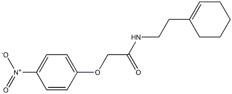 N-[2-(1-cyclohexen-1-yl)ethyl]-2-(4-nitrophenoxy)acetamide Struktur