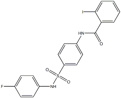 N-{4-[(4-fluoroanilino)sulfonyl]phenyl}-2-iodobenzamide Struktur