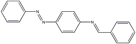 4-[(E)-2-phenyldiazenyl]-N-[(E)-phenylmethylidene]aniline Struktur