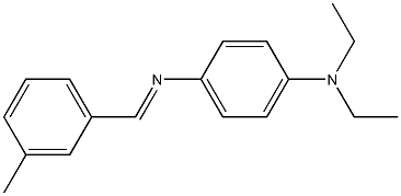 N-[4-(diethylamino)phenyl]-N-[(E)-(3-methylphenyl)methylidene]amine Struktur