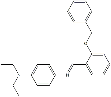 N-{(E)-[2-(benzyloxy)phenyl]methylidene}-N-[4-(diethylamino)phenyl]amine Struktur