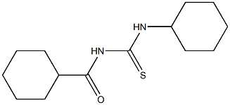 N-cyclohexyl-N'-(cyclohexylcarbonyl)thiourea Struktur