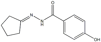 N'-cyclopentylidene-4-hydroxybenzohydrazide Struktur