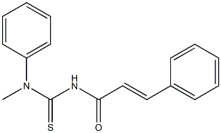 N-methyl-N-phenyl-N'-[(E)-3-phenyl-2-propenoyl]thiourea Struktur