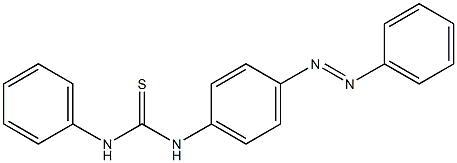 N-phenyl-N'-{4-[(E)-2-phenyldiazenyl]phenyl}thiourea Struktur