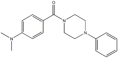 [4-(dimethylamino)phenyl](4-phenylpiperazino)methanone Struktur