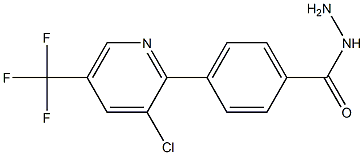 4-[3-chloro-5-(trifluoromethyl)-2-pyridinyl]benzenecarbohydrazide Struktur