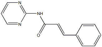 (E)-3-phenyl-N-(2-pyrimidinyl)-2-propenamide Struktur