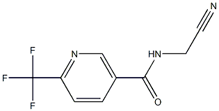 N-(cyanomethyl)-6-(trifluoromethyl)nicotinamide Struktur