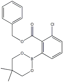 Benzyl 2-chloro-6-(5,5-dimethyl-1,3,2-dioxaborinan-2-yl)benzoate Struktur