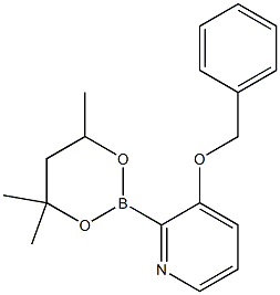 3-Benzyloxy-2-(4,4,6-trimethyl-1,3,2-dioxaborinan-2-yl)pyridine Struktur