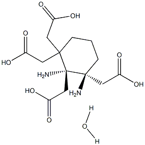 trans-1,2-Cyclohexanediaminetetraacetic acid monohydrate, 99+ % Struktur