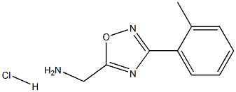 [3-(2-methylphenyl)-1,2,4-oxadiazol-5-yl]methylamine hydrochloride Struktur