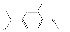 1-(4-ethoxy-3-fluorophenyl)ethanamine Struktur