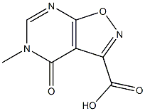 5-methyl-4-oxo-4,5-dihydroisoxazolo[5,4-d]pyrimidine-3-carboxylic acid Struktur