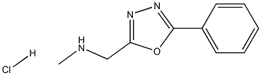 N-methyl-N-[(5-phenyl-1,3,4-oxadiazol-2-yl)methyl]amine hydrochloride Struktur