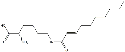 N6-(2-Decenoyl)lysine Struktur