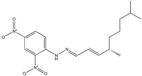 [S,(+)]-4,8-Dimethyl-2-nonenal 2,4-dinitrophenyl hydrazone Struktur