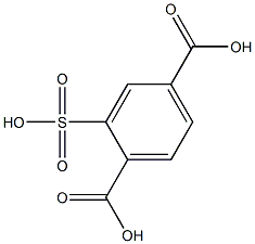 2-Sulfo-1,4-benzenedicarboxylic acid Struktur