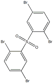 Bis(2,5-dibromophenyl) sulfone Struktur