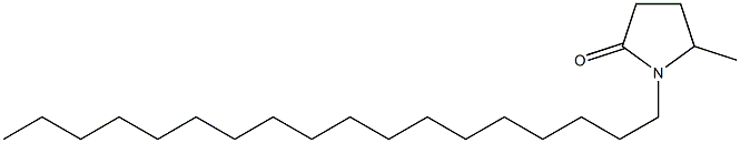 5-Methyl-1-octadecyl-2-pyrrolidone Struktur